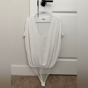 free people intimately white v neck bodysuit